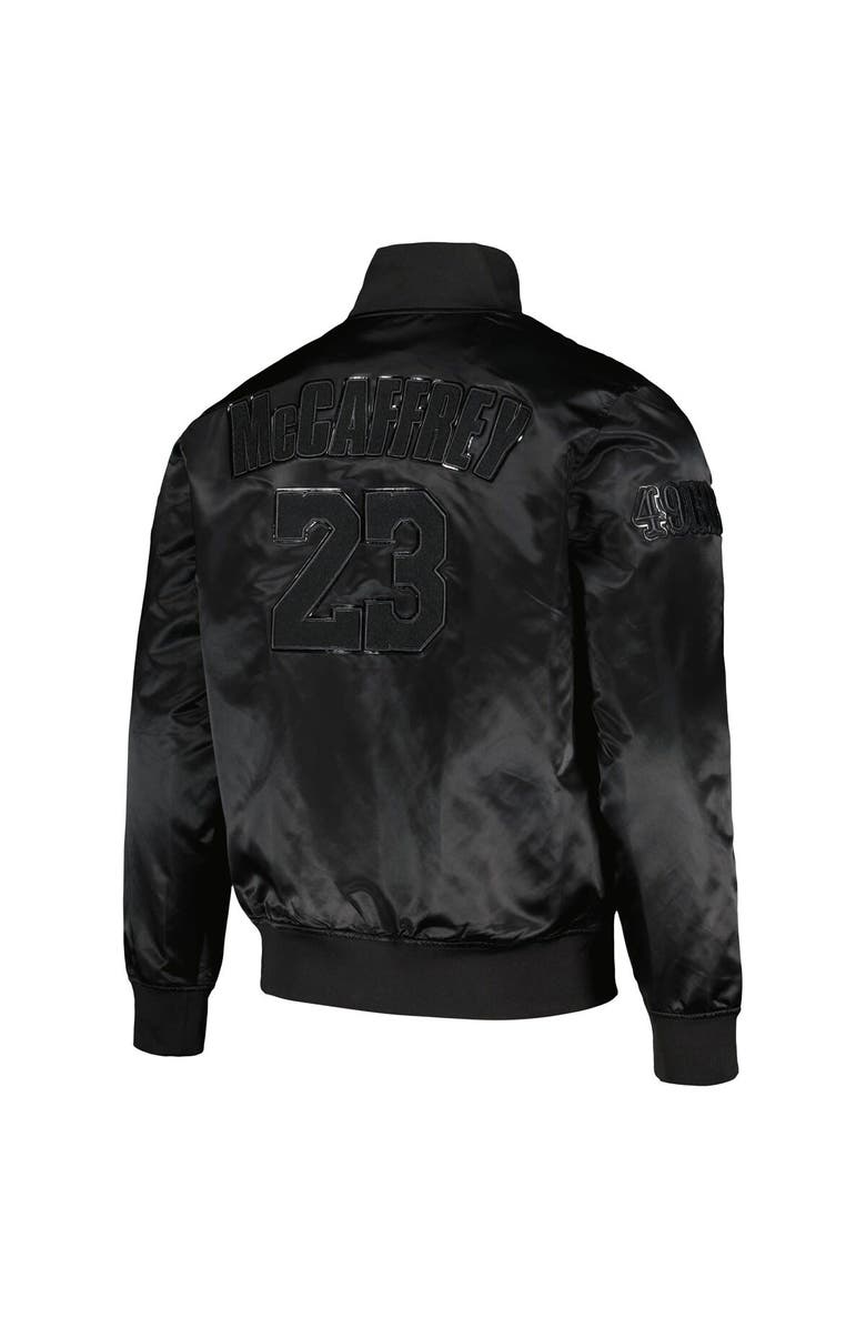 PRO STANDARD Men's Pro Standard Christian McCaffrey Black San Francisco 49ers Player Full-Snap Jacket, Alternate, color, Black