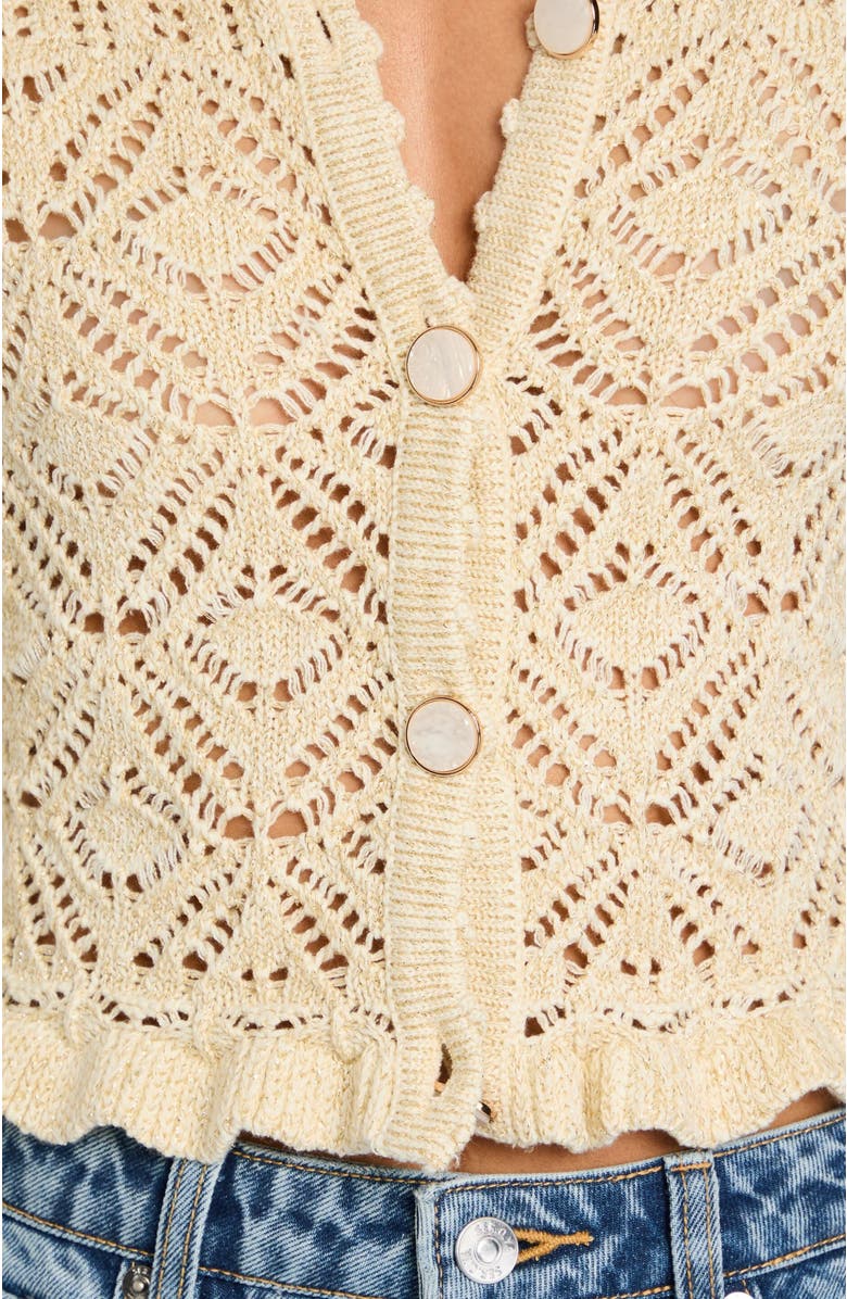 Retrofête Giuliana Crochet Cardigan, Alternate, color,
