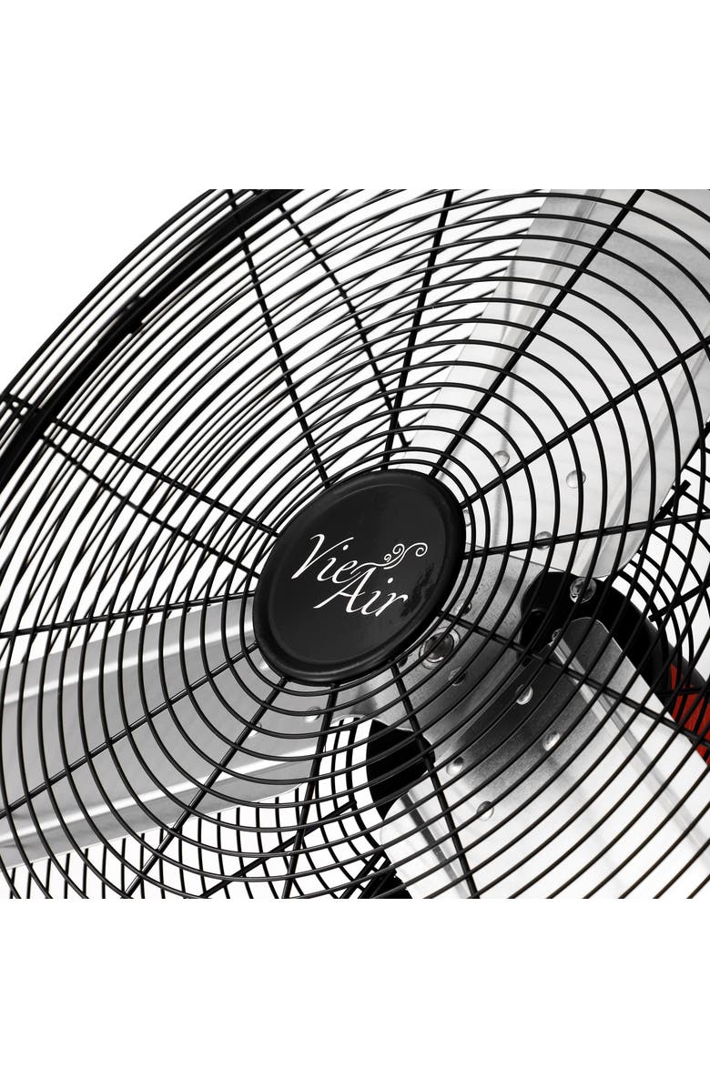 Vie Air Tilting Wall Mountable Heavy Duty Commercial Strength Oscillating Fan, Alternate, color, Black