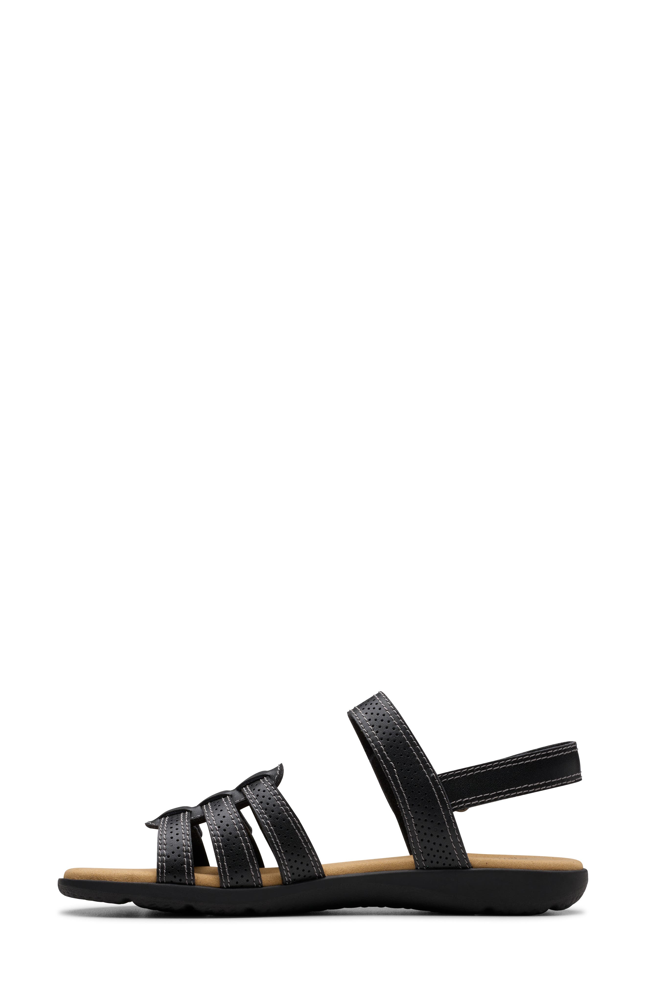 Clarks<sup>®</sup> Elizabelle Kay Sandal, Alternate, color, Black Leather