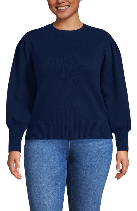 Drifter Puff Sleeve Crew Neck Sweater