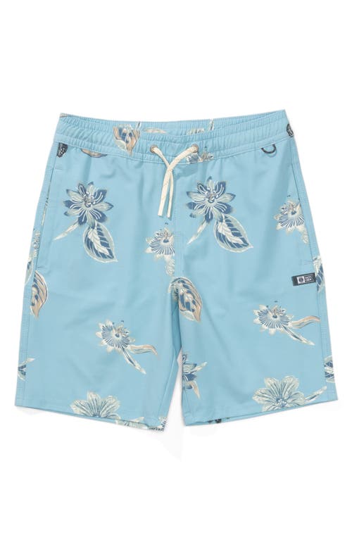 Salty Crew Kids' Crew Volley Swim Trunks In Blue