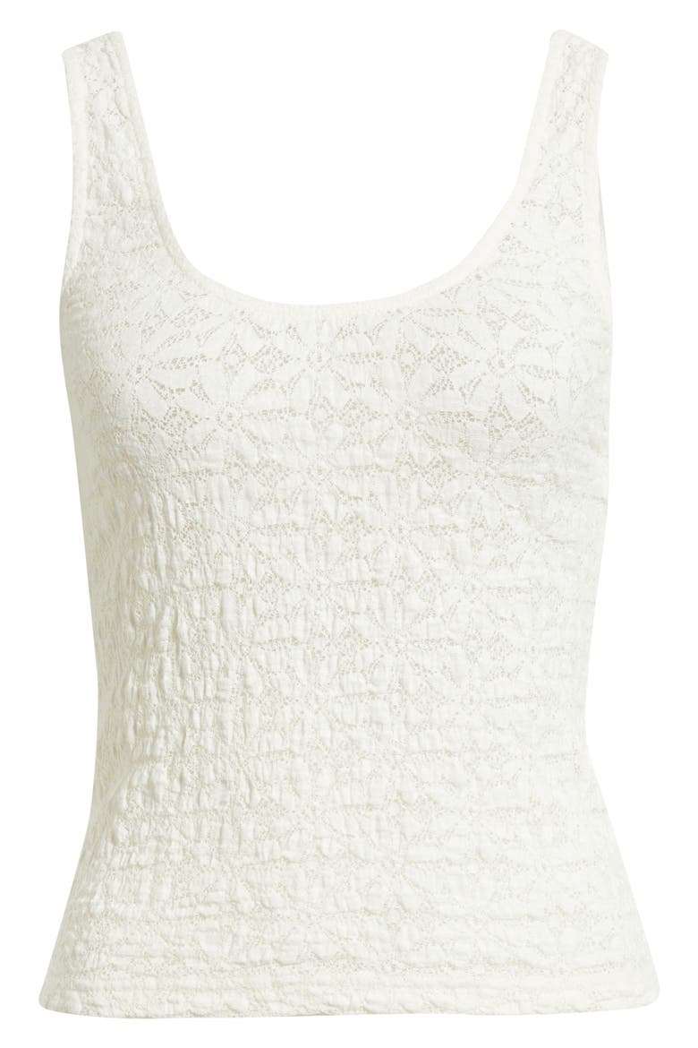 Donya Lace Scoop Neck Tank, Alternate, color, IVORY