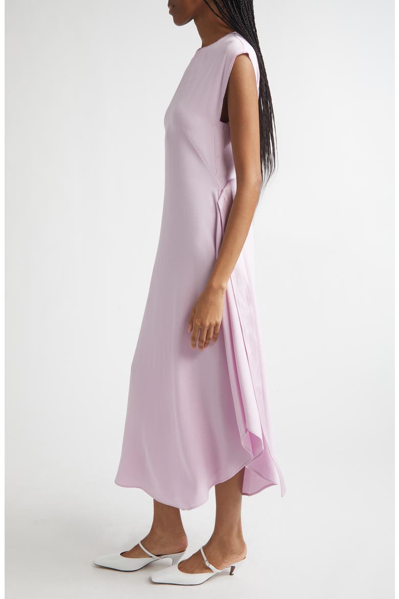 Crepe Satin Shift Dress, Alternate, color, LIGHT ORCHID