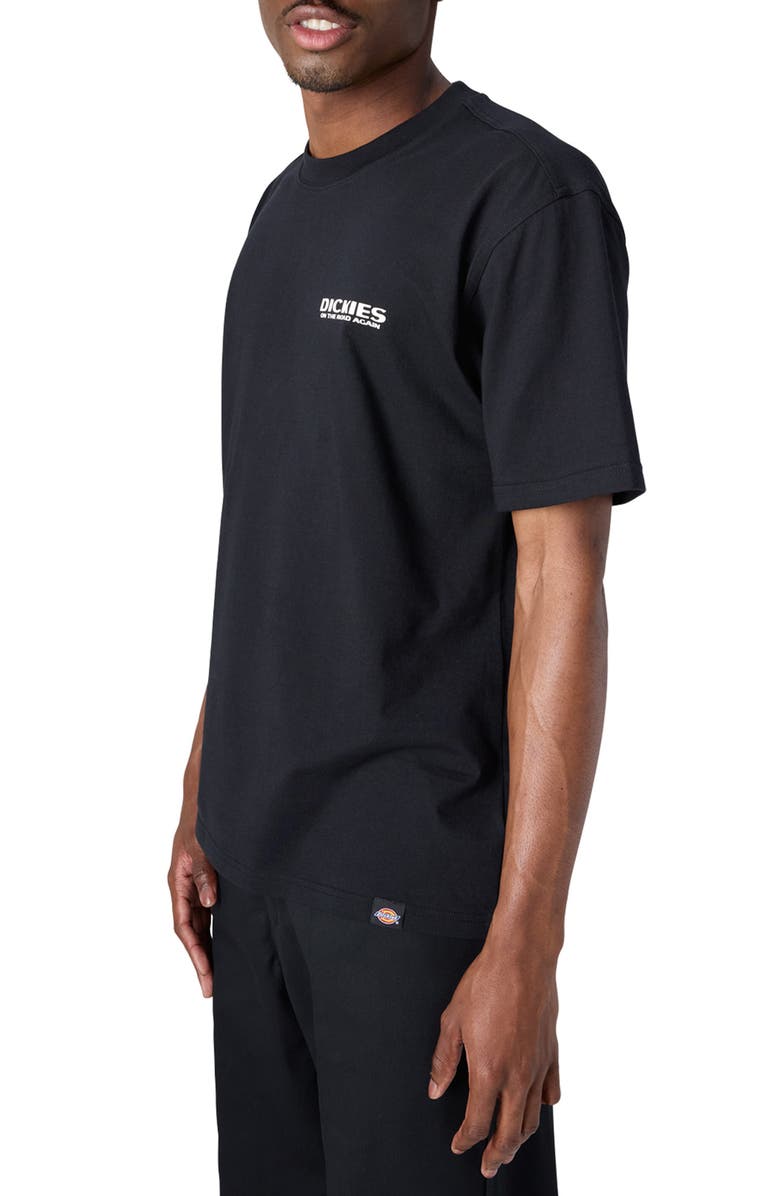 Dickies Burns Logo Cotton Graphic T-Shirt, Alternate, color, Black