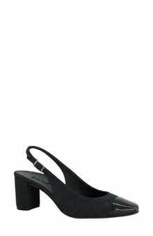 Dallas Slingback Cap Toe Pump
