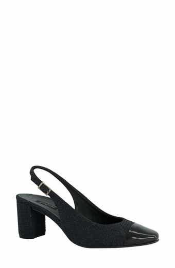 Dallas Slingback Cap Toe Pump