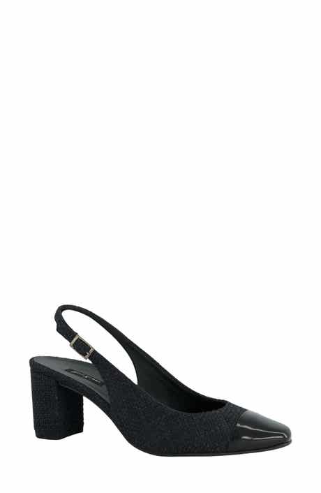Dallas Slingback Cap Toe Pump