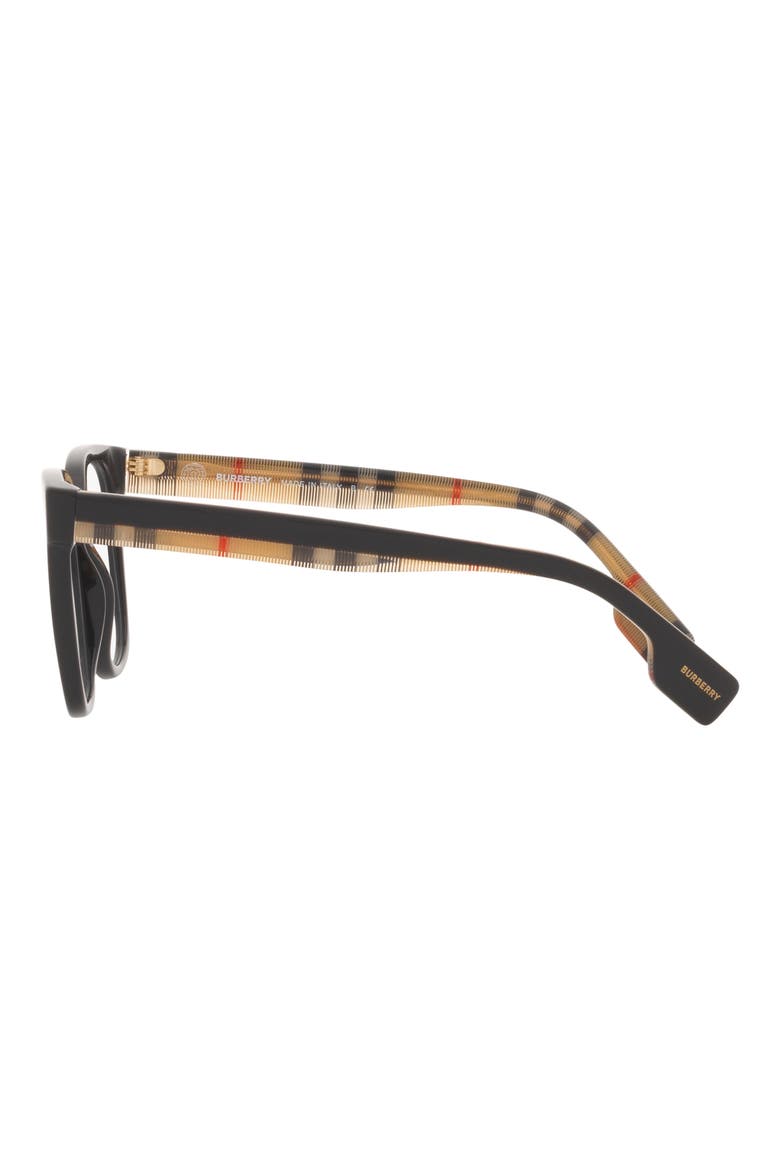 Evelyn 52mm Square Optical Glasses, Alternate, color, BLACK