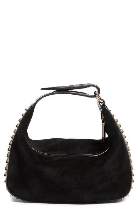 Funky Empire Spike Dopp Leather Top Handle Pouch
