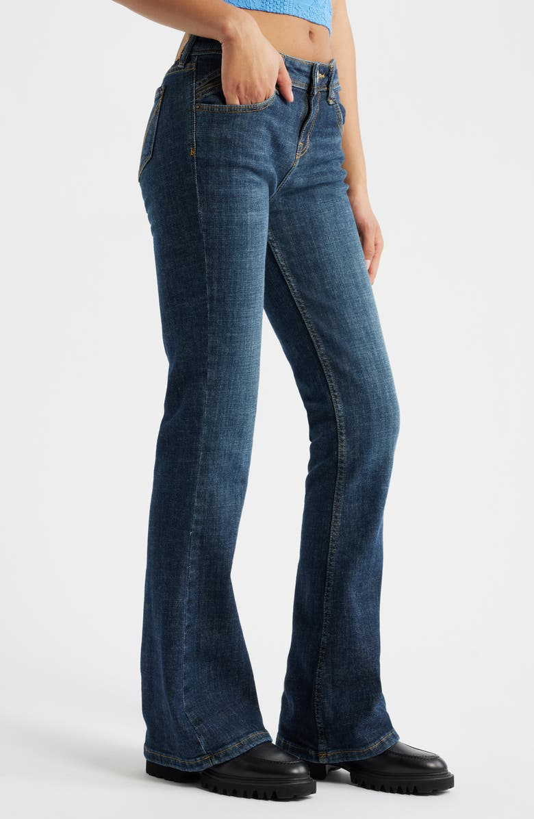 BDG Urban Outfitters Brooke Low Rise Flare Jeans, Alternate, color, Dark Vintage