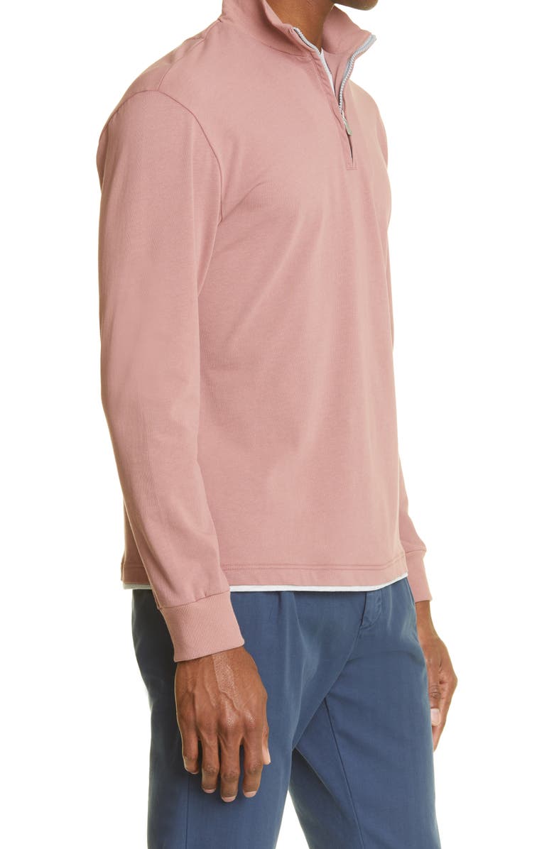 Eleventy Layered Quarter Zip Pullover, Alternate, color, 