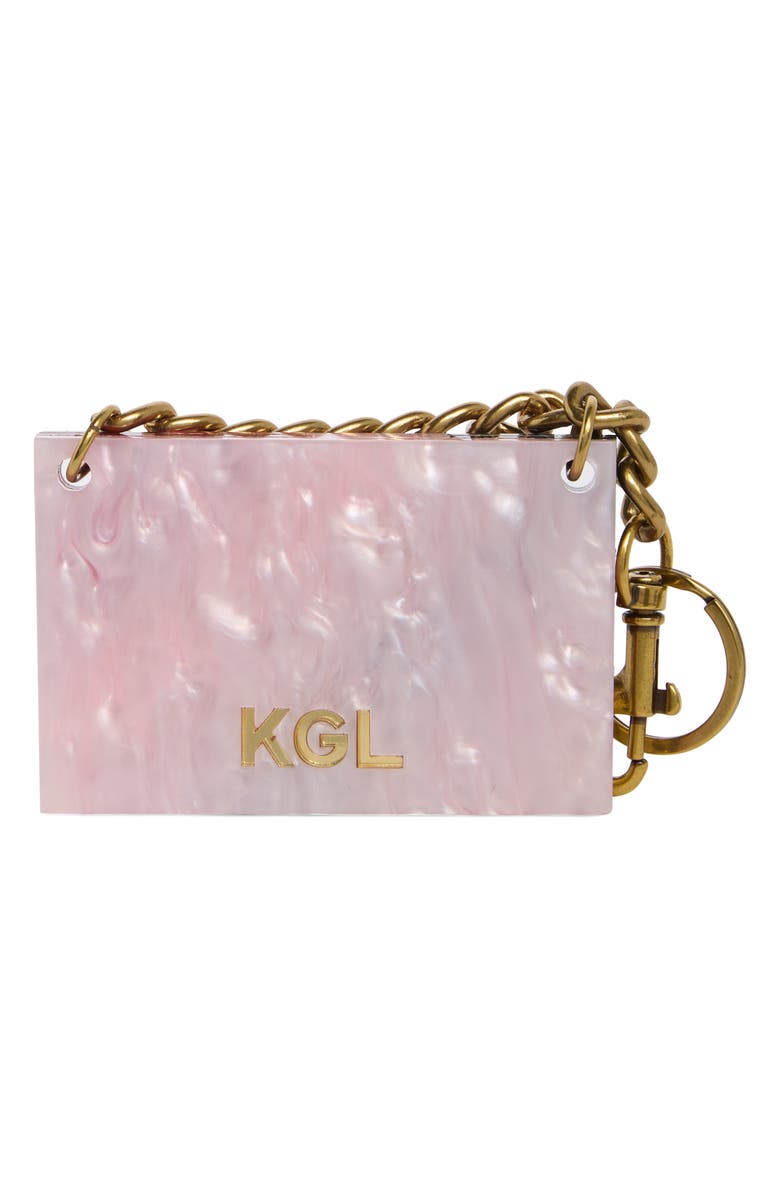 Kurt Geiger London Brixton Bag Keyring, Alternate, color, Pink Multi