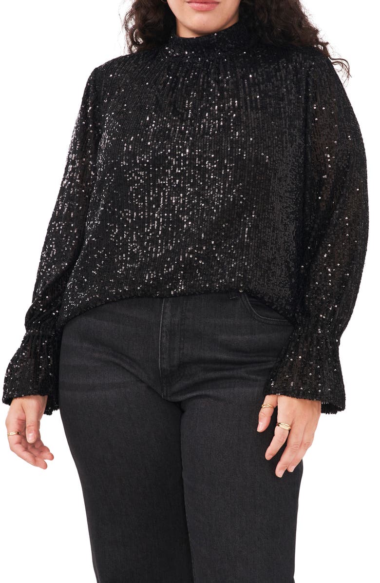 1.STATE Drape Back Sequin Top, Main, color, 