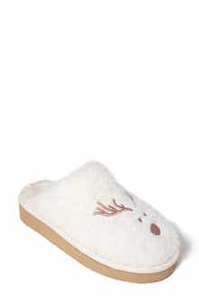Reindeer Wool Blend Scuff Slipper