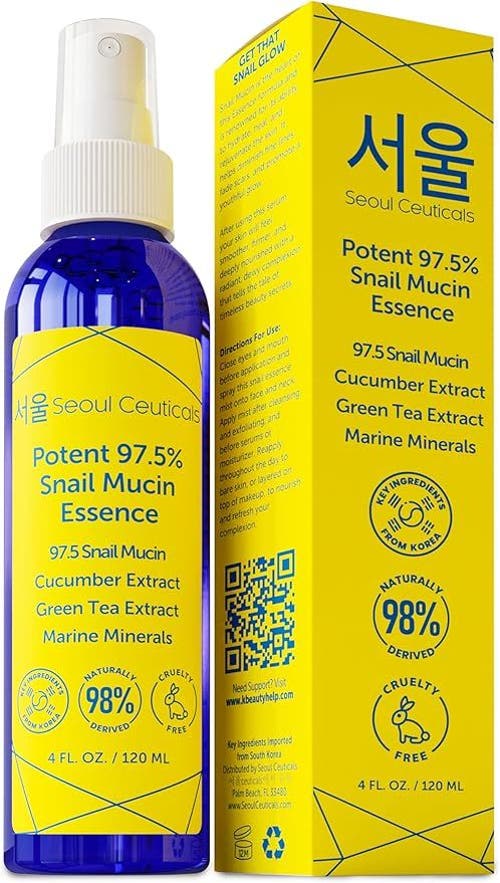 Seoul Ceuticals Korean Skincare Potent 97.5% Snail Mucin Essence In Transparent