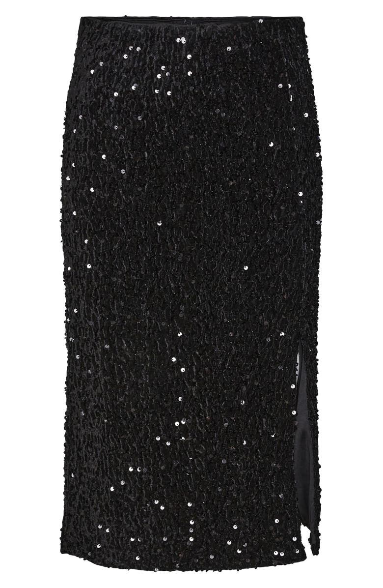 VERO MODA Kada Sequin High Waist Skirt, Main, color, 
