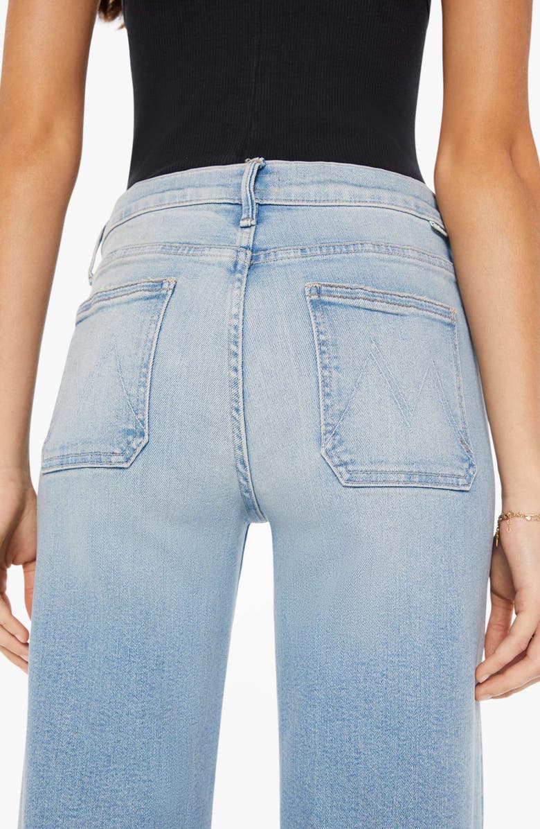 MOTHER Undercover Sneak Patch Pocket Wide Leg Jeans, Alternate, color, 