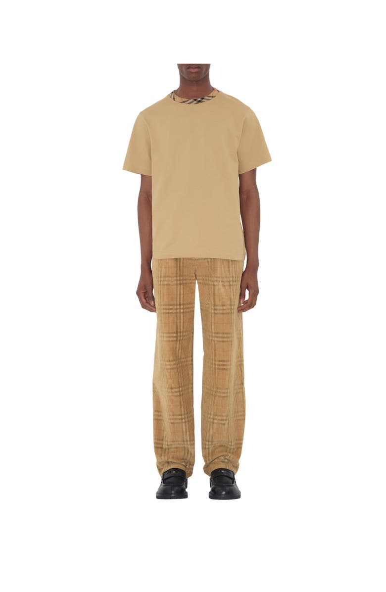 Burberry Check Corduroy Trousers, Alternate, color,