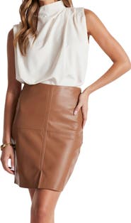 Bishop + Young Cami Vegan Leather Skirt