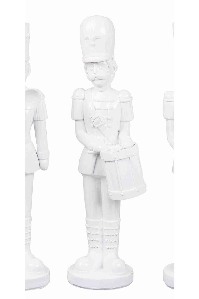White Toy Soldier Figurines Assortment of 4, Alternate, color, White