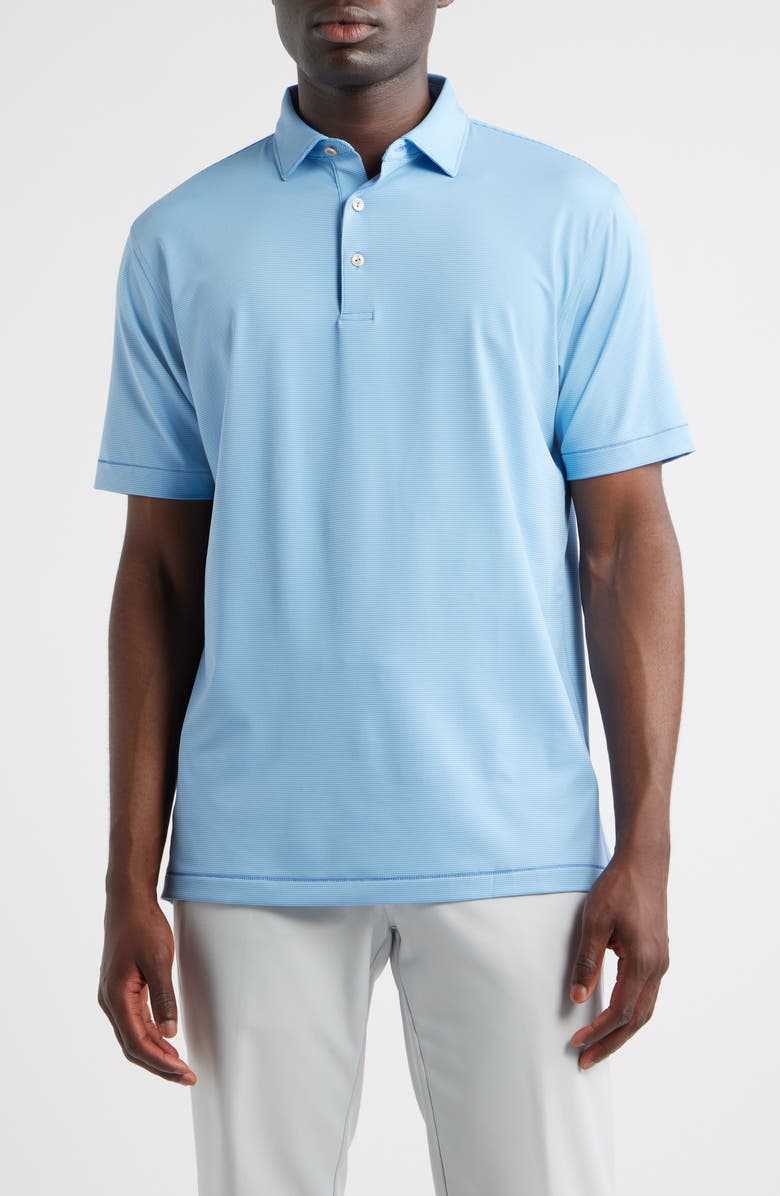 Peter Millar Jubilee Performance Jersey Polo, Main, color, Evening Tide