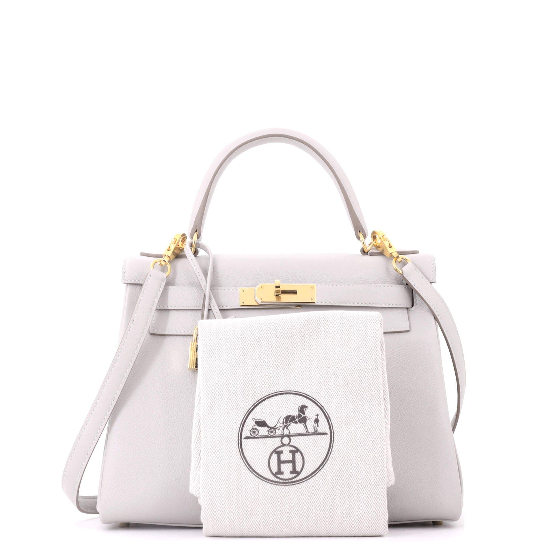 Kelly Handbag Grey Evercolor with Gold Hardware 28, Alternate, color, Grey