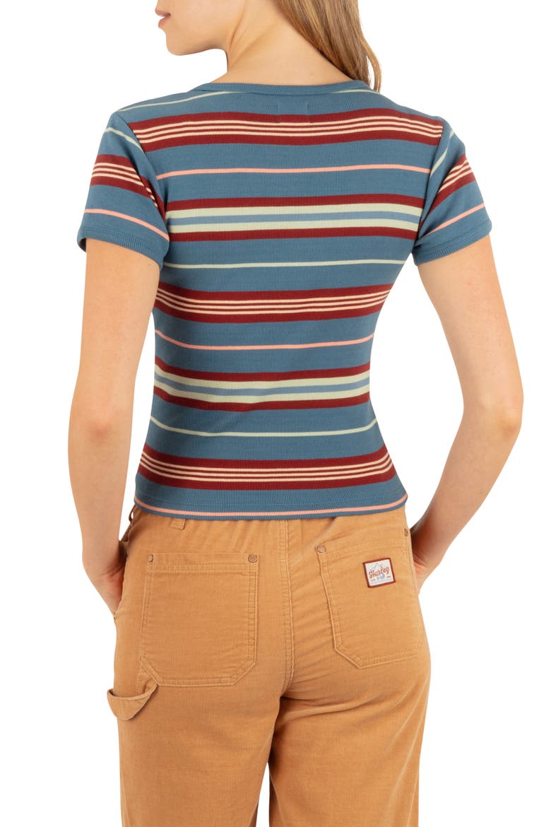 Just a Girl Fitted T-Shirt, Alternate, color, OCEANVIEW
