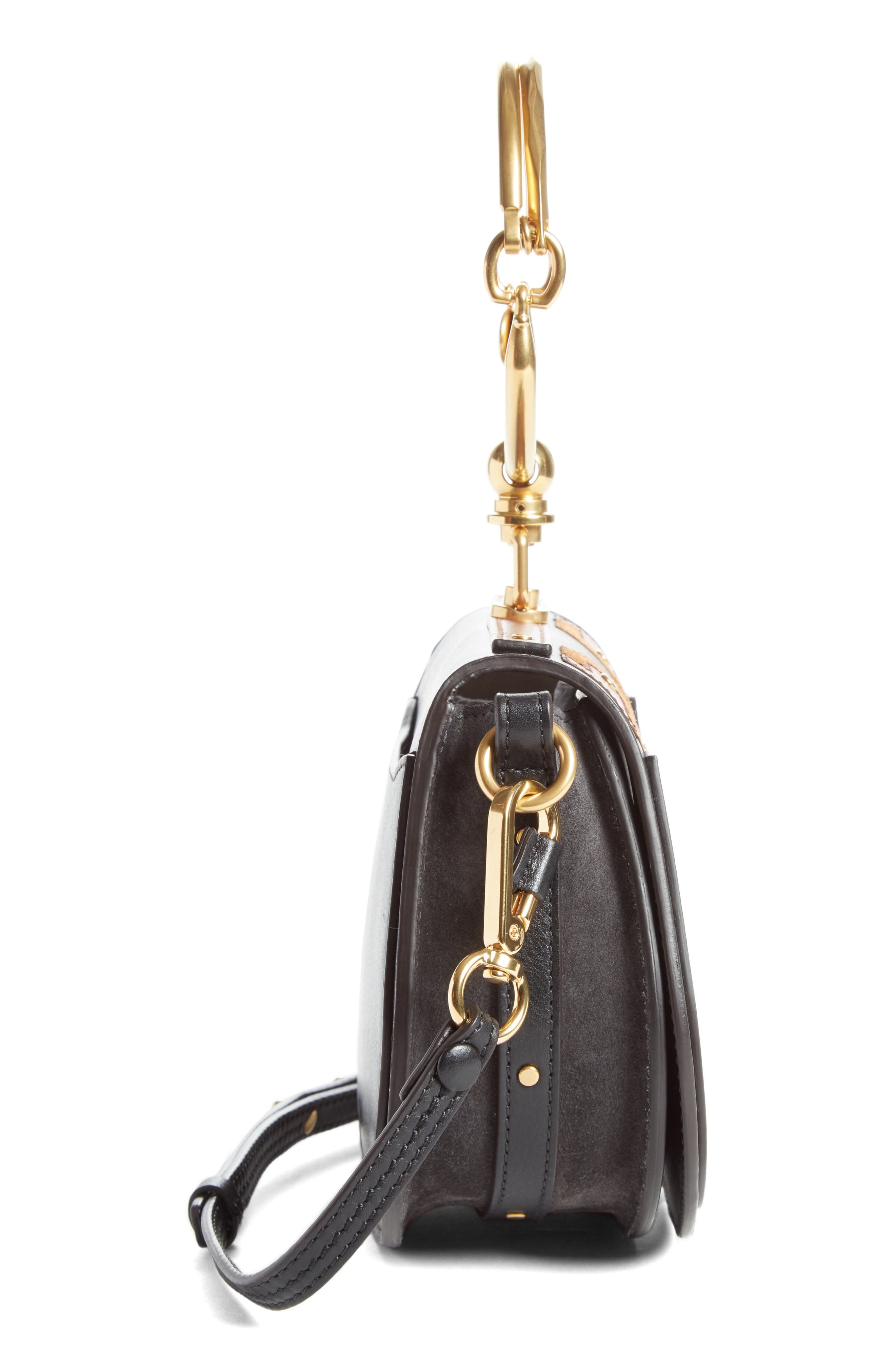 Chloé Small Nile Calfskin Leather Bracelet Bag, Alternate, color, 