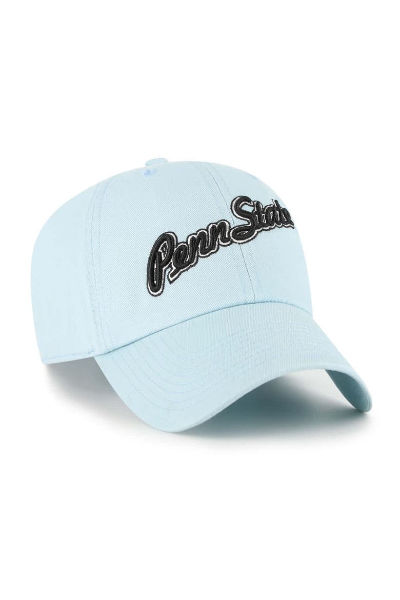 Men's '47 Powder Blue Penn State Nittany Lions Vault Clean Up Adjustable Hat, Alternate, color, Powder Blue