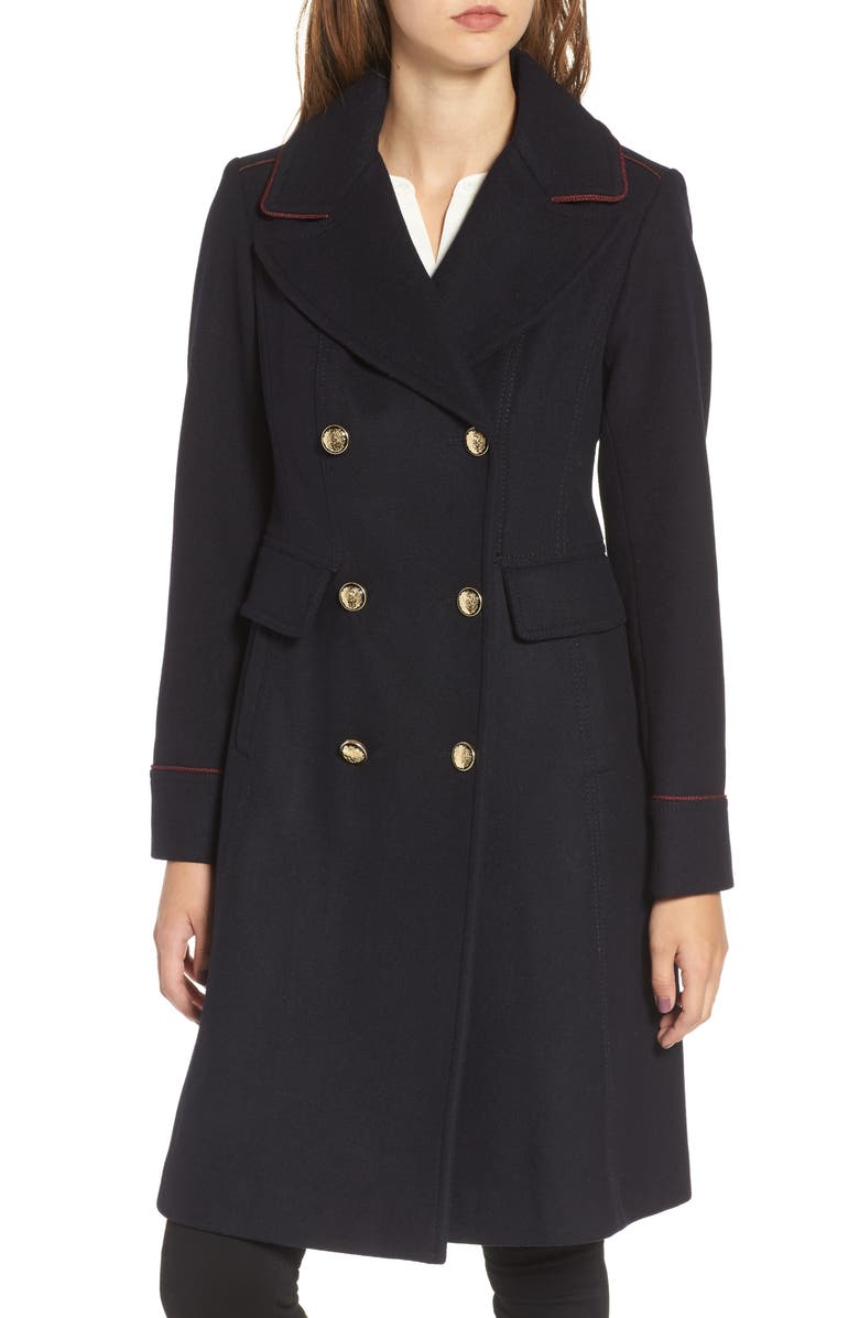 Vince Camuto Double Breasted Utility Coat, Alternate, color,
