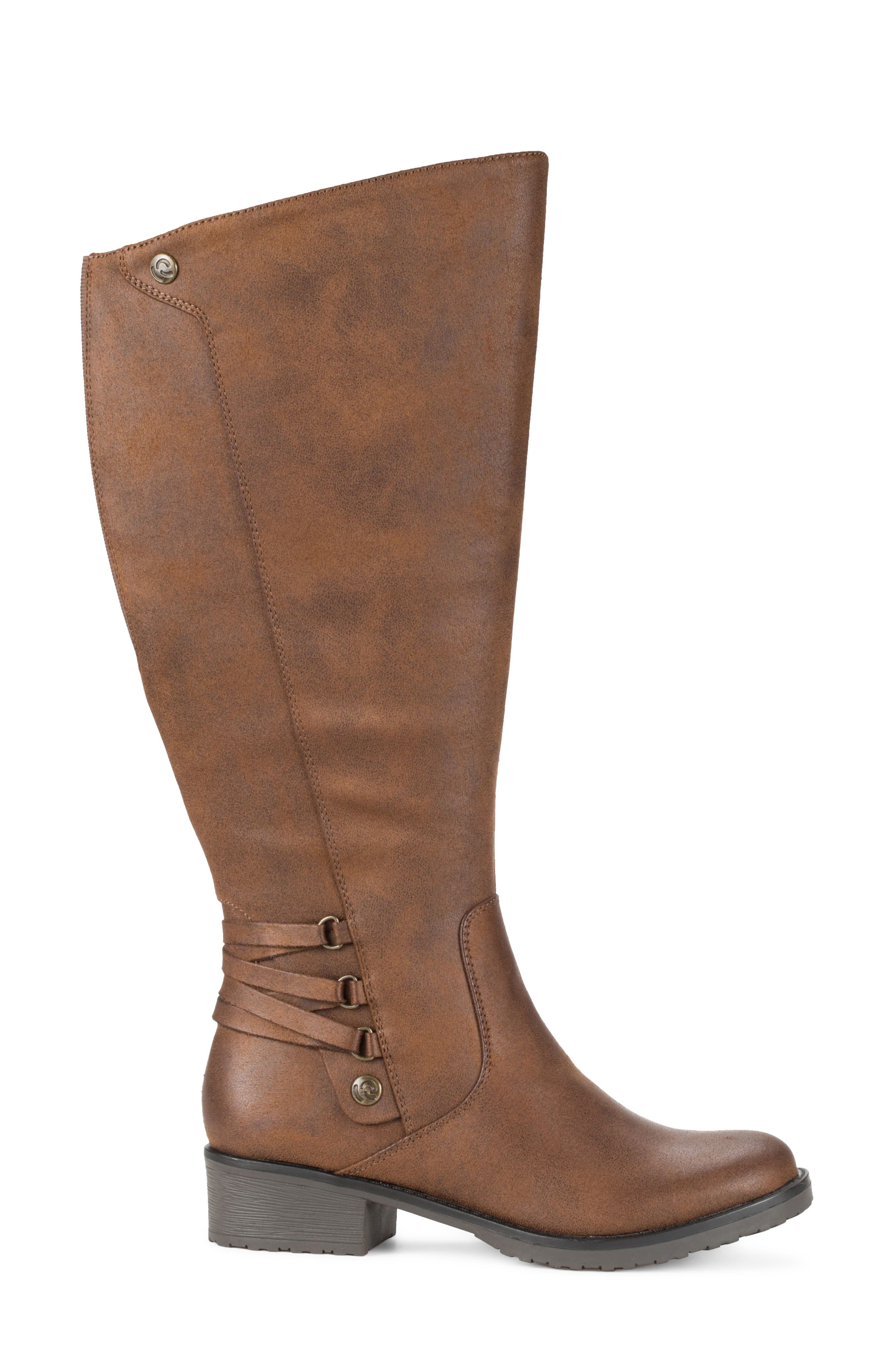 Ornella Riding Boot, Alternate, color, BRUSH BROWN