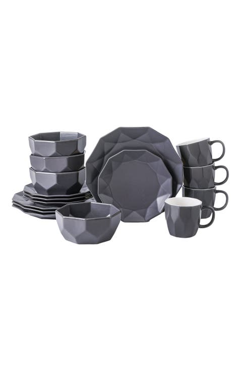 Jamie Porcelain 16-Piece Dinnerware Set