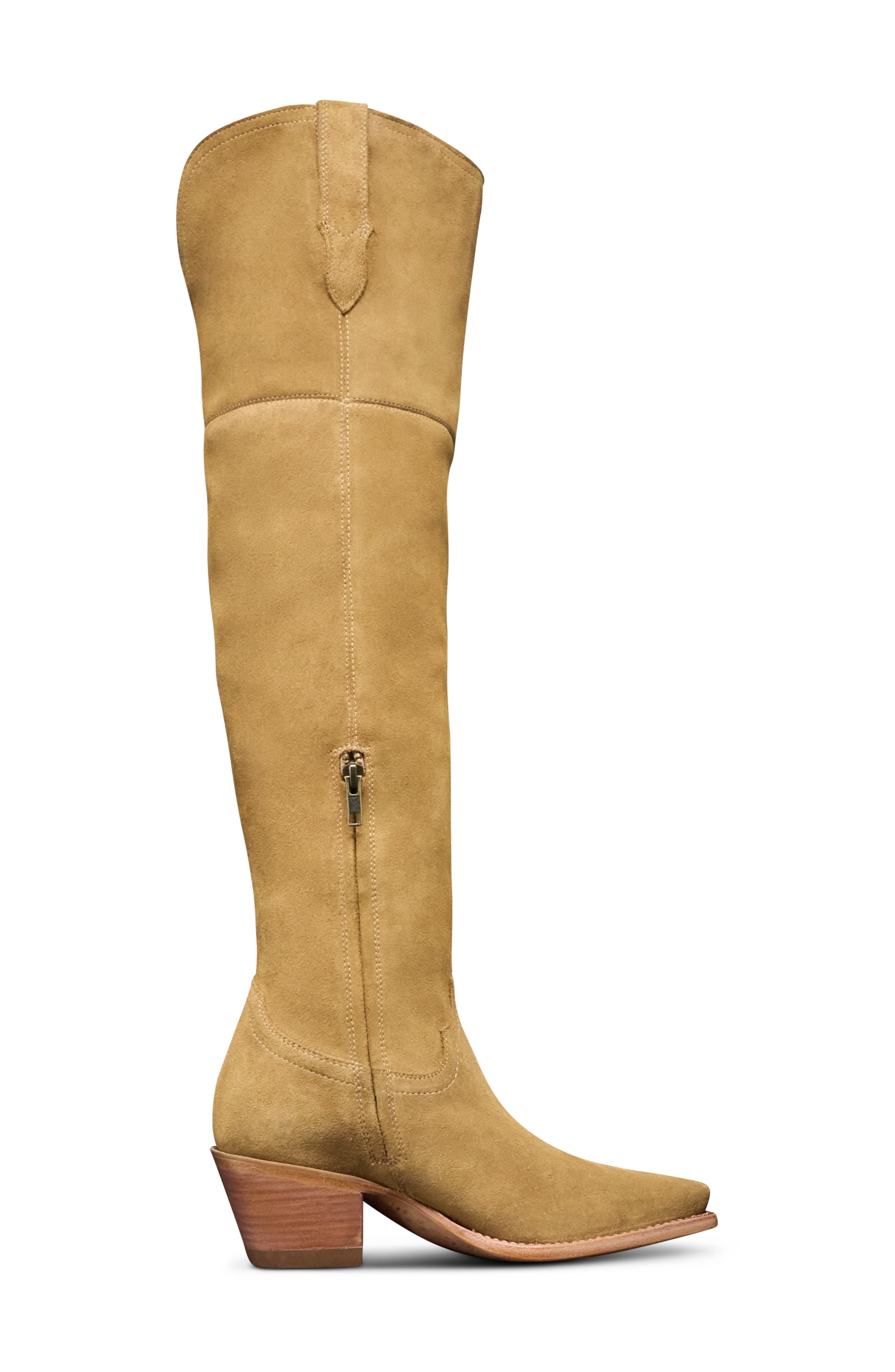 Tecovas Bailey Sahara Over the Knee Boot, Alternate, color, Sienna
