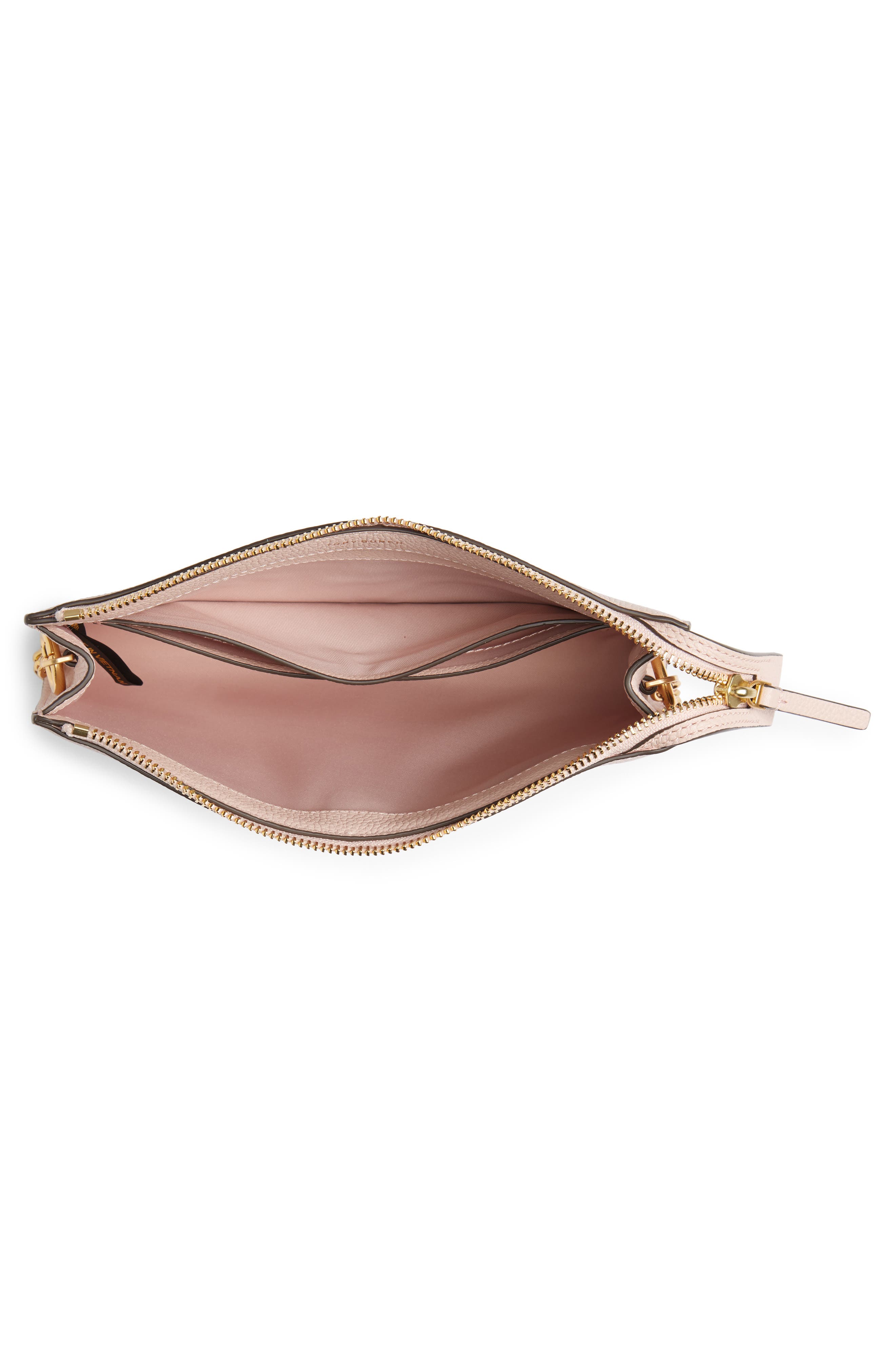 Mini Everly Leather Crossbody Bag, Alternate, color, SHELL PINK