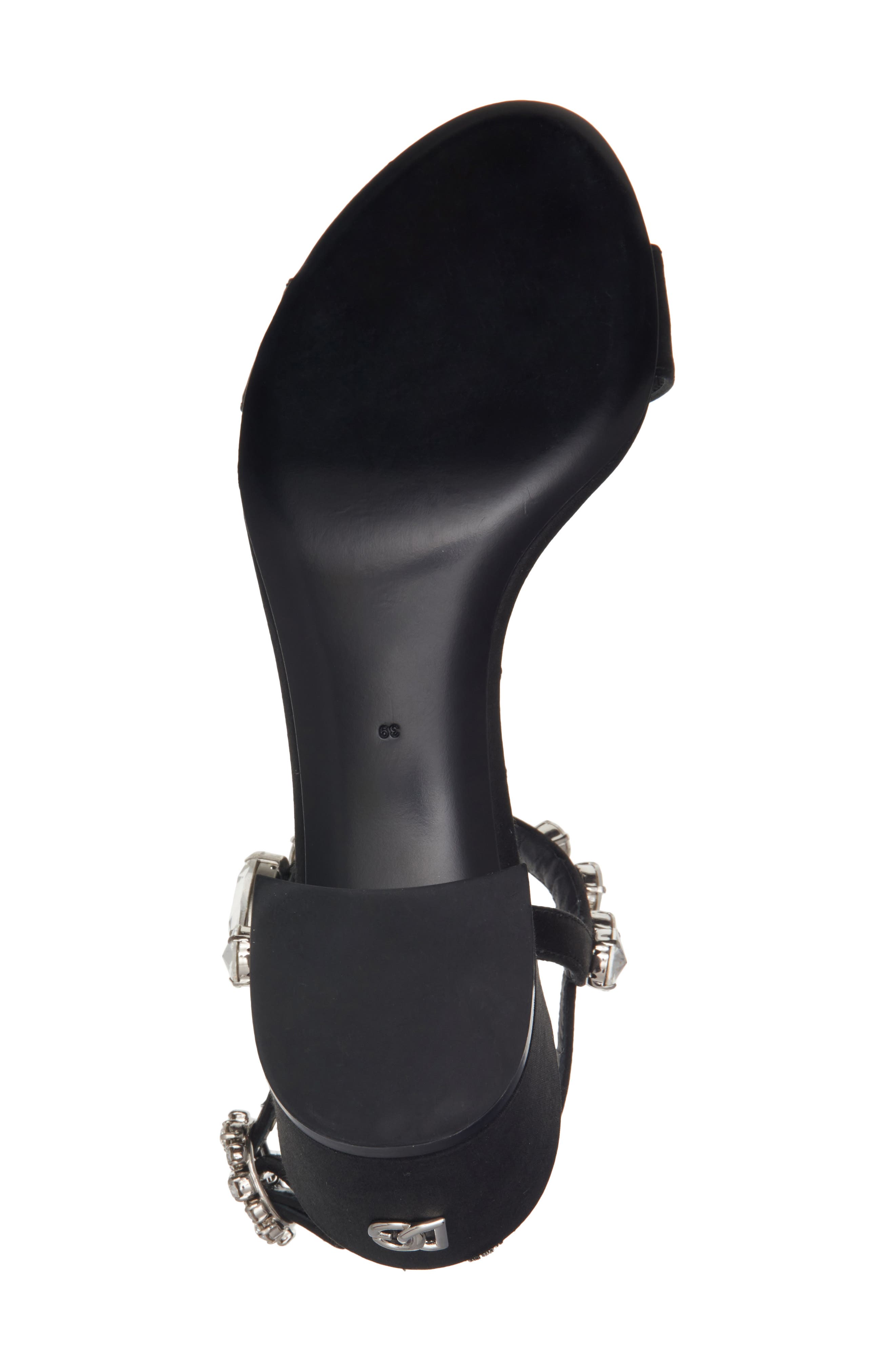 Dolce&Gabbana Crystal Embellished Sandal, Alternate, color, Nero/ Crystal