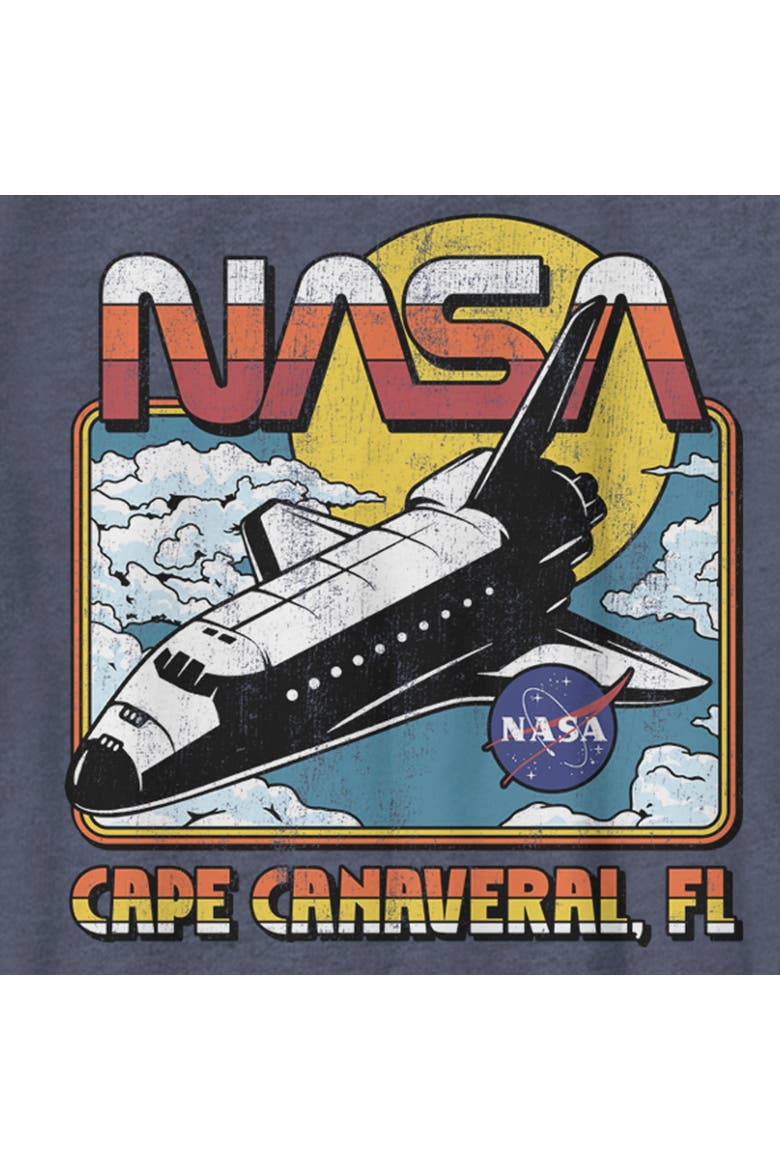 Boy's NASA Initial Descent Canaveral Old School  Graphic T-Shirt, Alternate, color, Navy Blue Heather