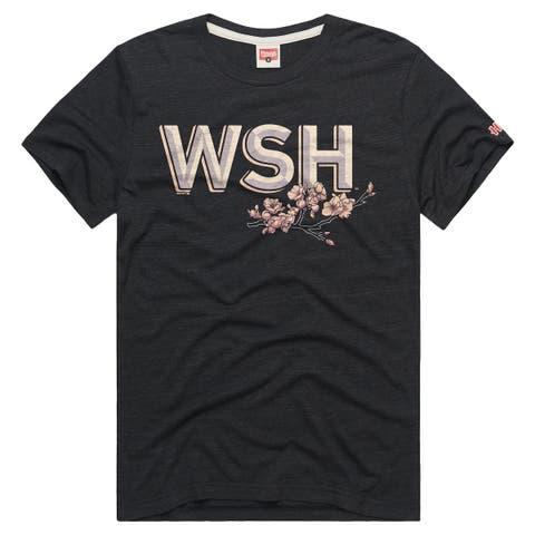 Men's Homage Charcoal Washington Nationals Tri-Blend Hyperlocal T-Shirt