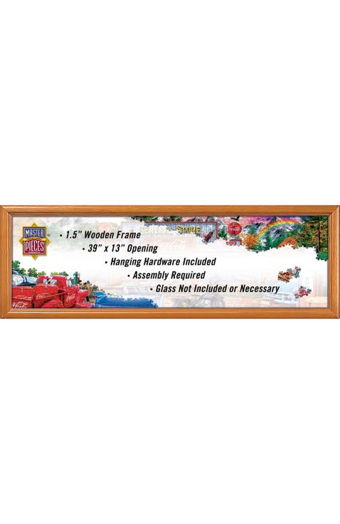 Wood Panoramic Puzzle Frame - 13"x39"
