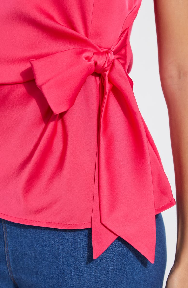 Lysse Rosalia Tie Mix Media Top, Alternate, color,