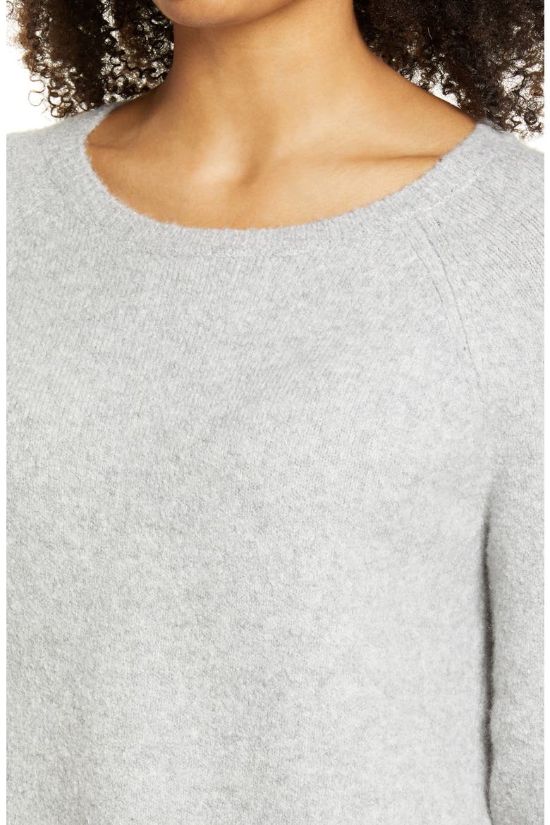 Colorblock Sweater, Alternate, color, GREY HEATHER