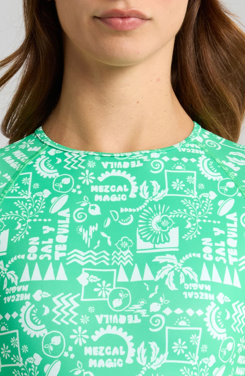 Kulani Kinis Cutout Long Sleeve One-Piece Swimsuit, Alternate, color, 