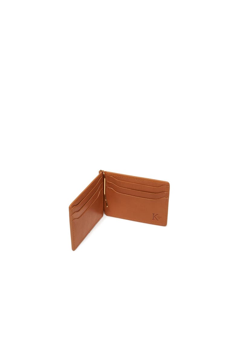 Spencer Leather Money Clip Wallet, Alternate, color, Tan