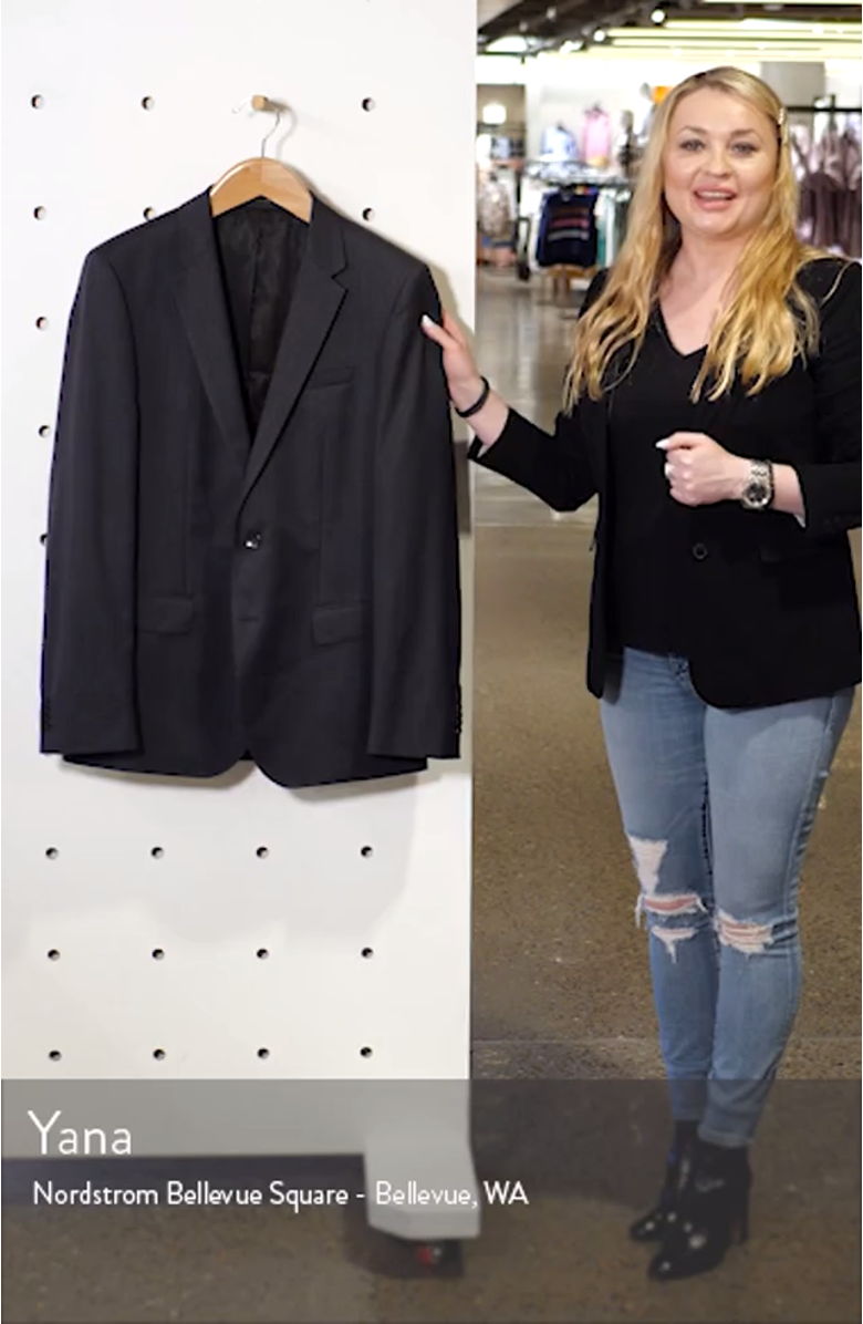 Hayes CYL Slim Fit Solid Wool Sport Coat, sales video thumbnail