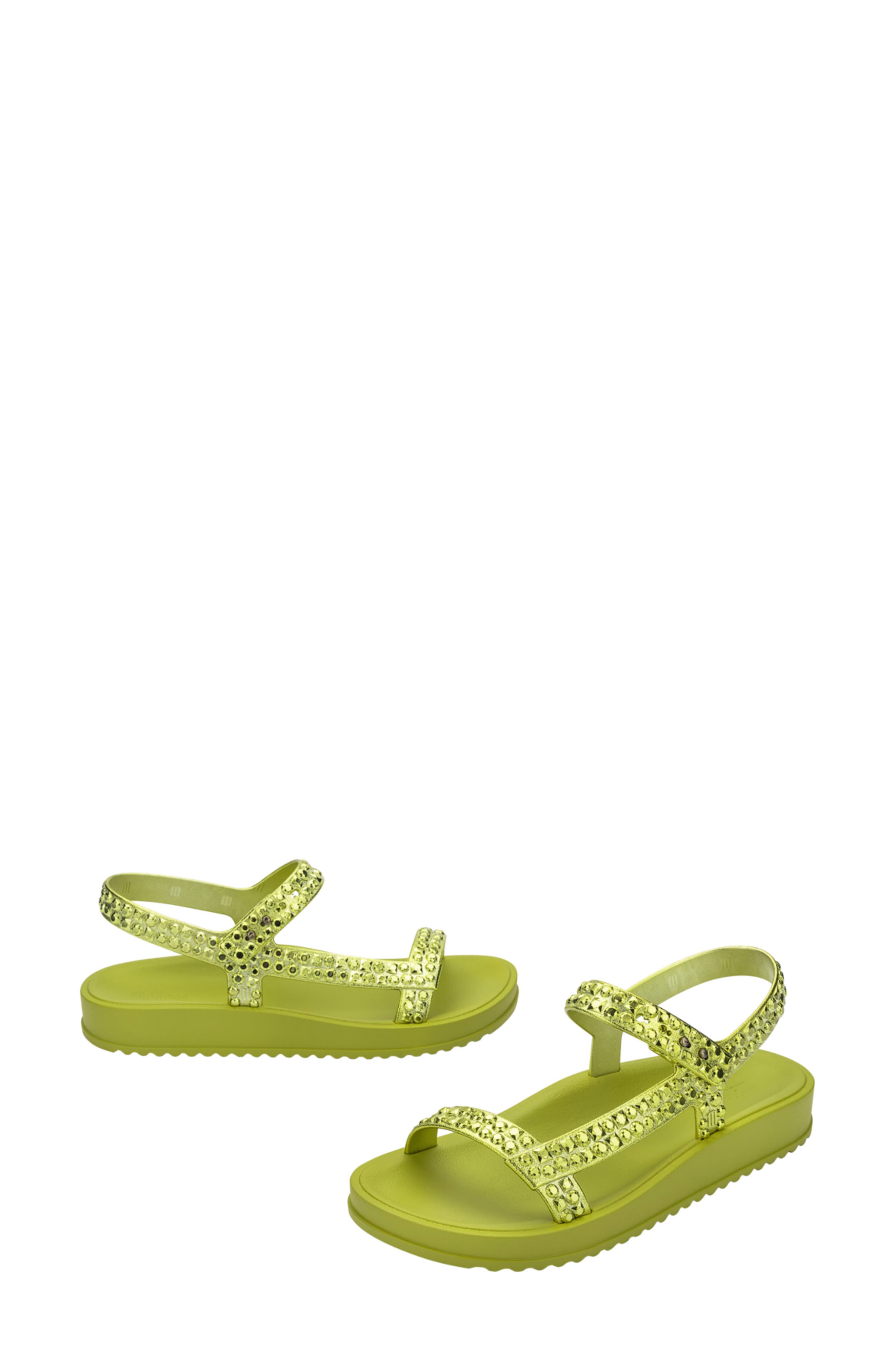 Lust Sandal, Alternate, color, GREEN/ METALLIC GREEN