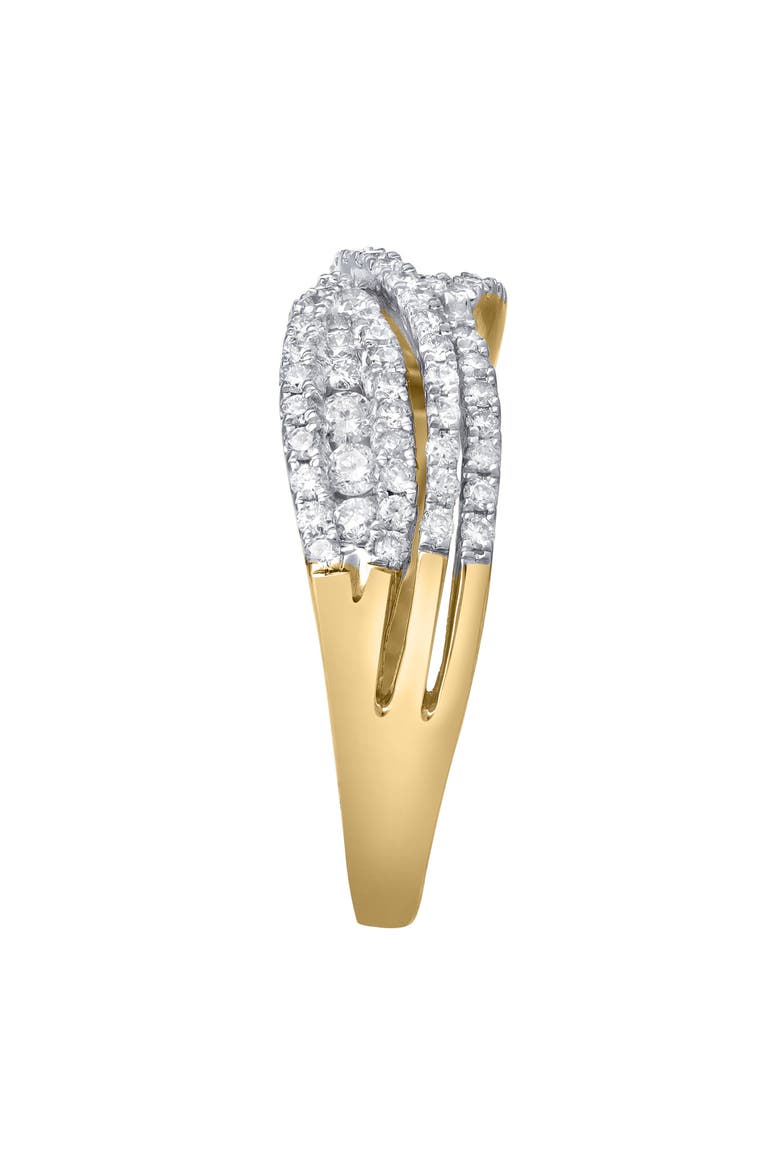 Silvera Crest 0.65 Ct 10K Gold Diamond Ring, Alternate, color, 10K Yellow Gold
