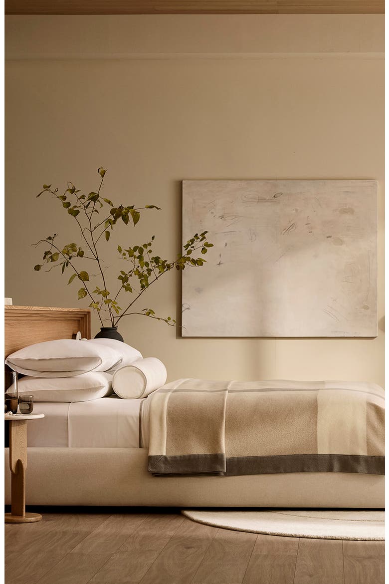 Signature Trielle Sheet Set, Alternate, color, WHITE/ PEWTER/ OAK