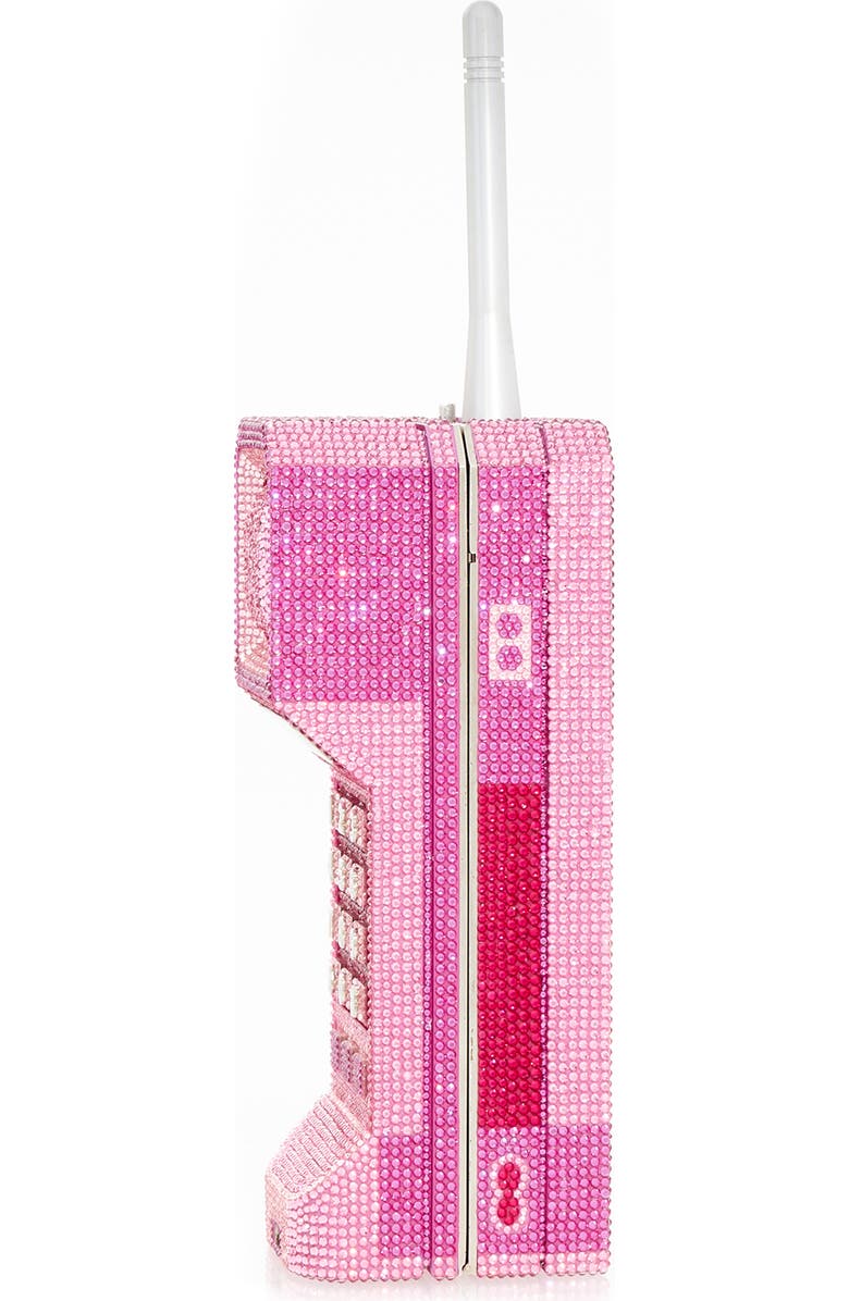 Judith Leiber Brick Cell Phone Crystal Clutch, Alternate, color,