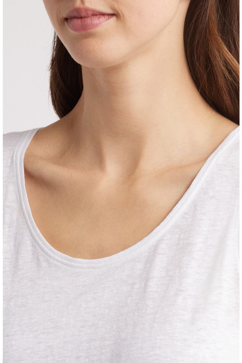 Organic Linen Tank, Alternate, color, WHITE