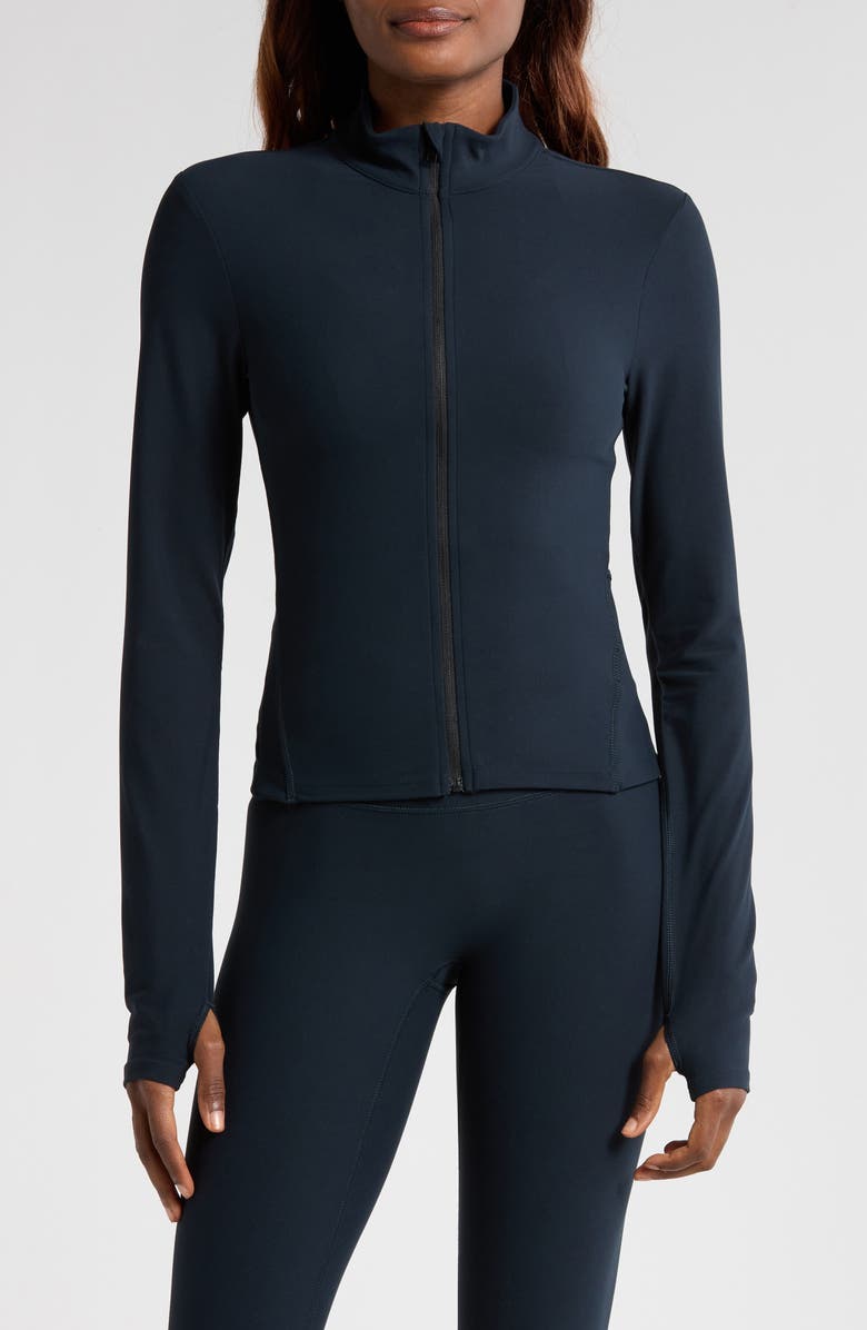 SPANX<sup>®</sup> SPANXsmooth<sup>™</sup> OnForm Full Zip Jacket, Alternate, color, Very Black